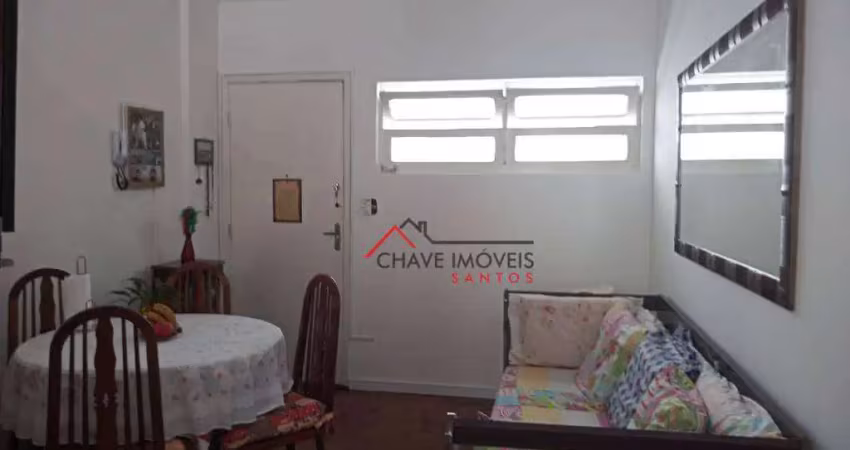 Apartamento com 1 dormitório à venda, 66 m² por r$ 245.000,00 - josé menino - santos/sp
