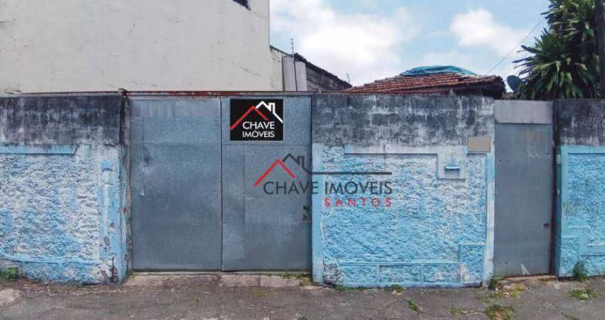 Terreno à venda, 300 m² por R$ 800.000,00 - Estuário - Santos/SP
