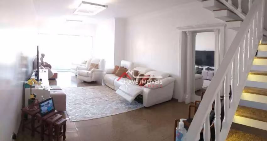 Cobertura com 3 dormitórios à venda, 311 m² por r$ 2.000.000,00 - ponta da praia - santos/sp