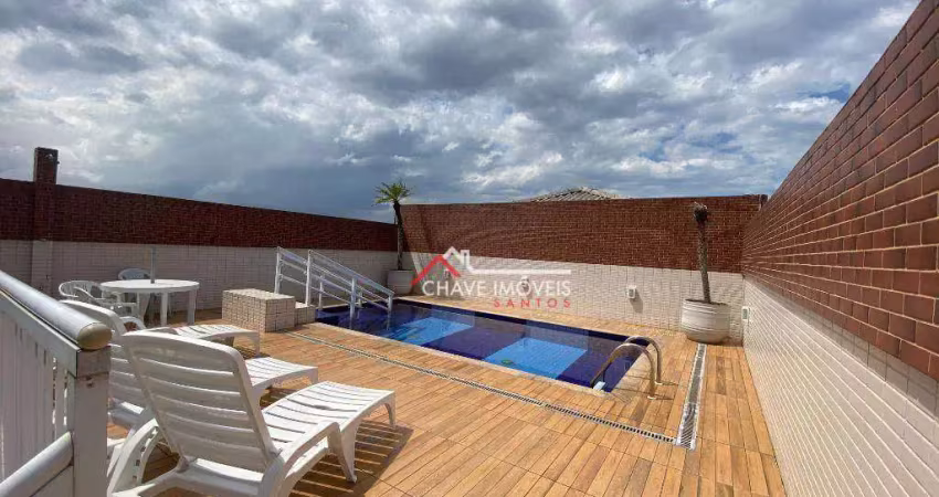 Apartamento Duplex com 3 dormitórios à venda, 128 m² por R$ 959.000,00 - Vila Matias - Santos/SP