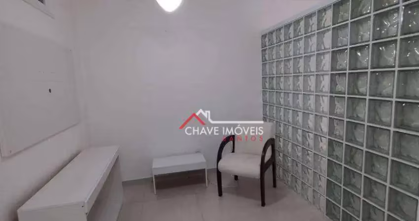 Apartamento com 1 dormitório para alugar, 45 m² por r$ 2.700,01/mês - boqueirão - santos/sp