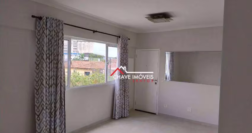 Apartamento com 2 dormitórios à venda, 63 m² por r$ 426.000,00 - macuco - santos/sp