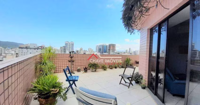 Cobertura com 2 dormitórios à venda, 152 m² por R$ 650.000,00 - Aparecida - Santos/SP