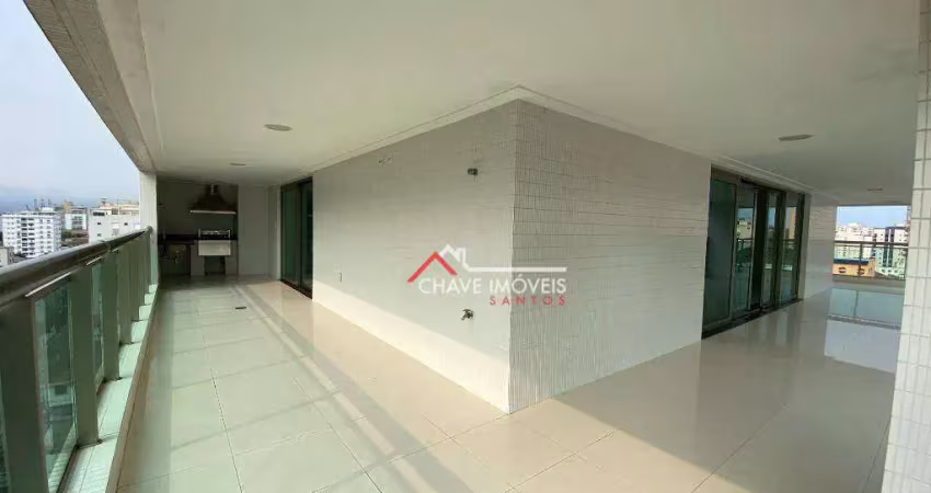 Apartamento com 4 dormitórios à venda, 487 m² por r$ 9.050.000,00 - ponta da praia - santos/sp