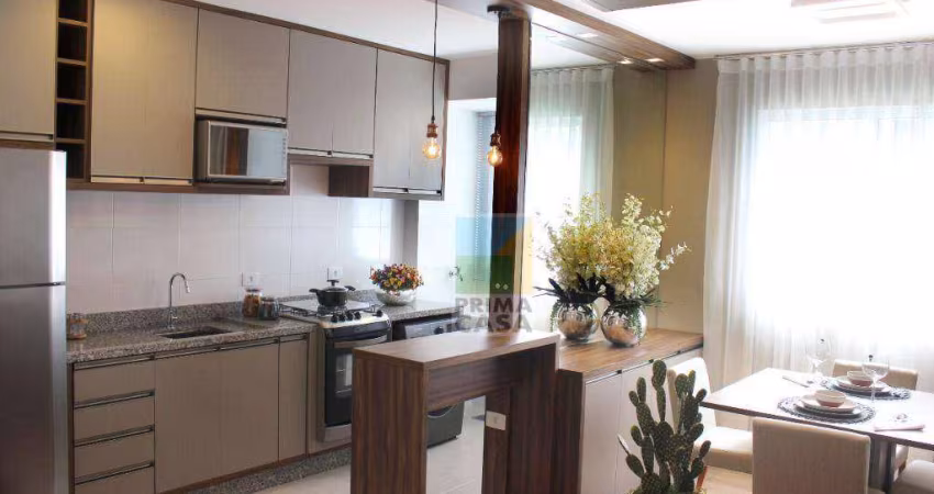 Apartamento novo pronto com 1 dormitório ao ladinho de Santa Felicidade