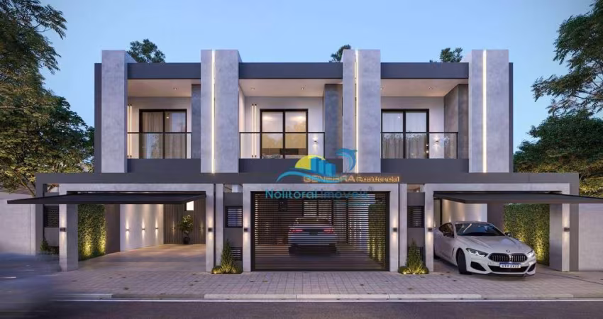 Casa com 1 suíte + 2 quartos - 2 vagas - 500m da praia