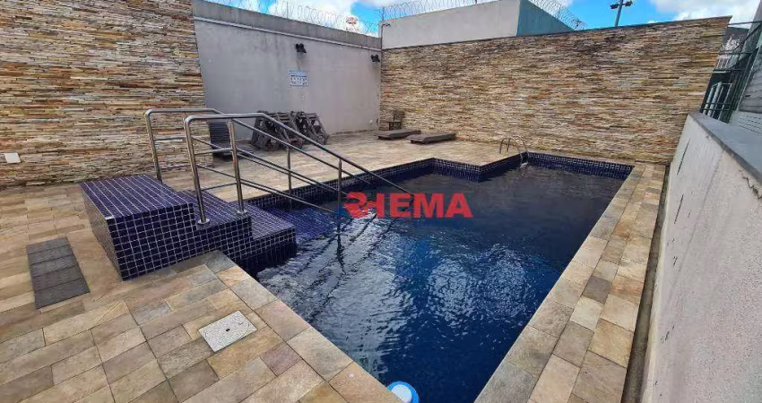 Apartamento com 2 dormitórios à venda, 59 m² por r$ 447.000,00 - vila matias - santos/sp