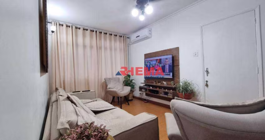 Apartamento com 3 dormitórios à venda, 110 m² por R$ 575.000,00 - Embaré - Santos/SP