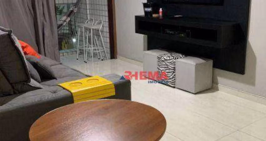 Apartamento com 1 dormitório à venda, 60 m² por R$ 470.000,00 - Boqueirão - Santos/SP