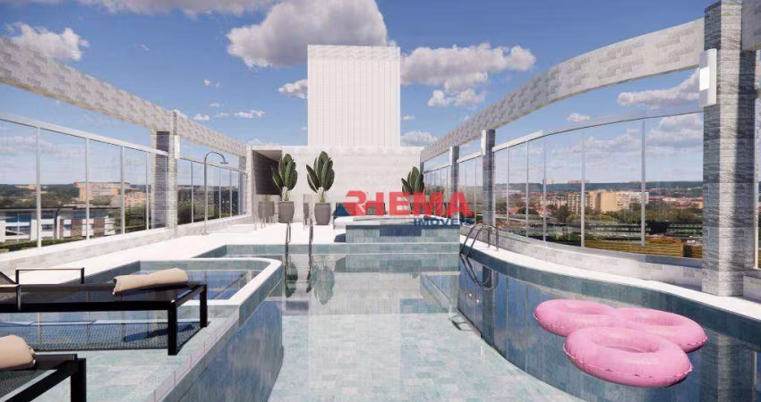 Apartamento com 1 dormitório à venda, 50 m² por R$ 660.000,00 - Boqueirão - Santos/SP