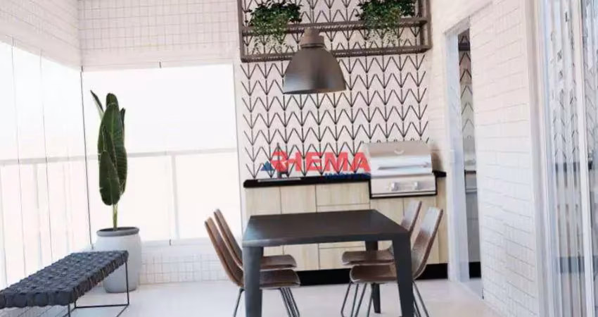 Apartamento com 1 dormitório à venda, 54 m² por R$ 715.000,00 - Boqueirão - Santos/SP