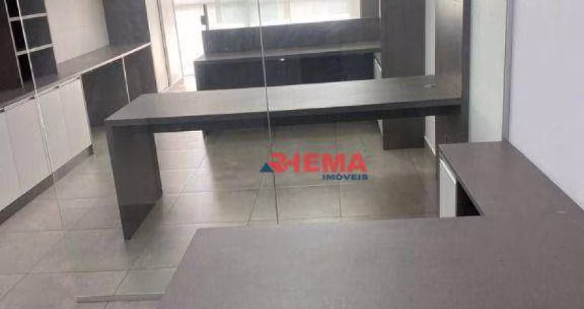 Sala para alugar, 42 m² por R$ 4.000,01/mês - Valongo - Santos/SP