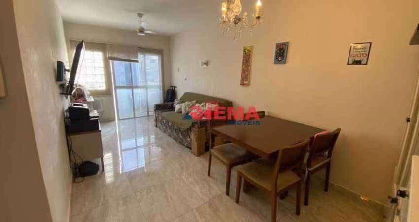 Apartamento com 1 dormitório à venda, 58 m² por R$ 348.000,00 - Vila Matias - Santos/SP