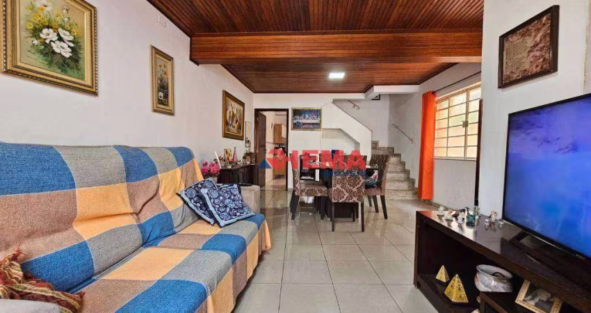 Sobrado com 3 dormitórios à venda, 156 m² por R$ 850.000,00 - Aparecida - Santos/SP