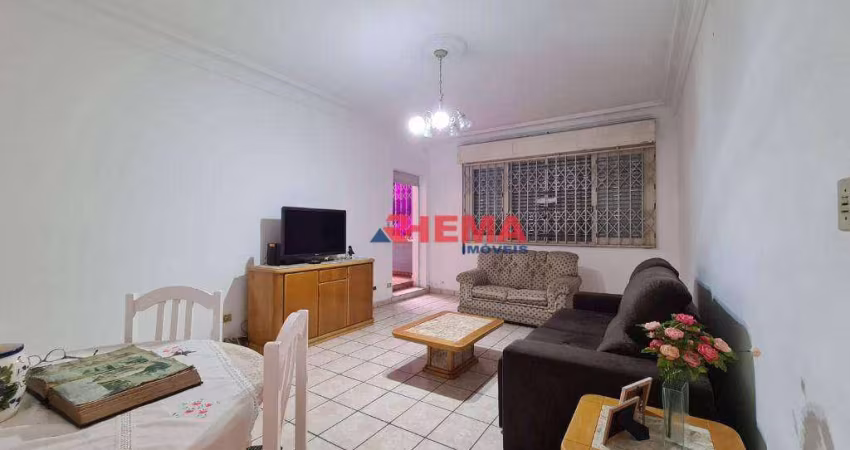 Apartamento com 3 dormitórios à venda, 102 m² por R$ 512.000,00 - Boqueirão - Santos/SP