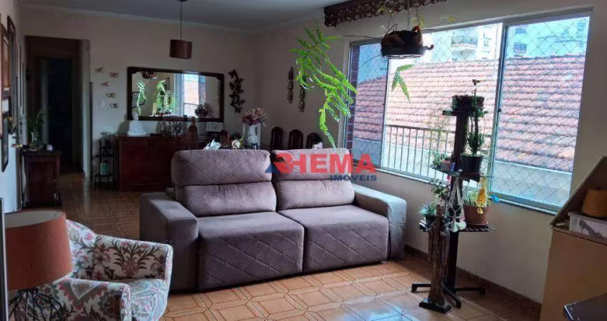 Apartamento com 3 dormitórios à venda, 144 m² por r$ 680.000,00 - embaré - santos/sp