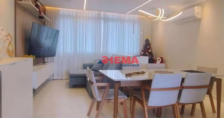 Apartamento com 3 dormitórios à venda, 150 m² por r$ 1.400.000,00 - ponta da praia - santos/sp