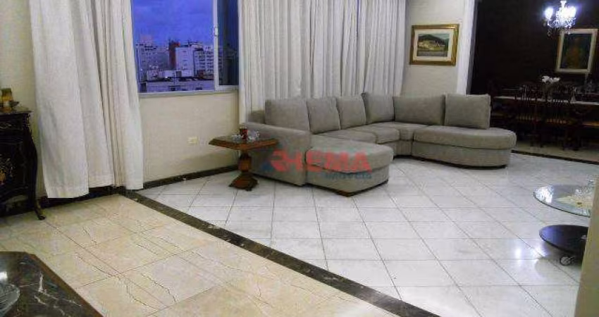 Apartamento com 4 dormitórios à venda, 280 m² - Gonzaga - Santos/SP