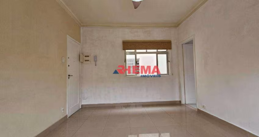 Apartamento com 2 dormitórios à venda, 70 m² por R$ 375.000,00 - Gonzaga - Santos/SP