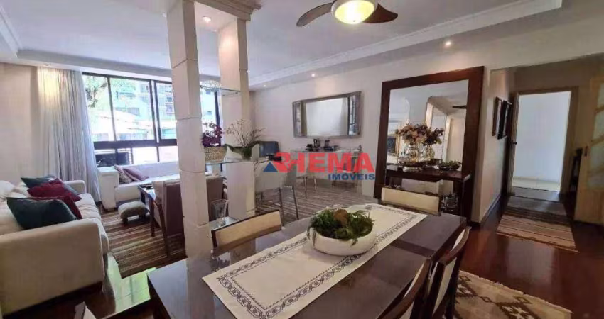 Apartamento com 3 dormitórios à venda, 159 m² por R$ 1.190.000,00 - Boqueirão - Santos/SP