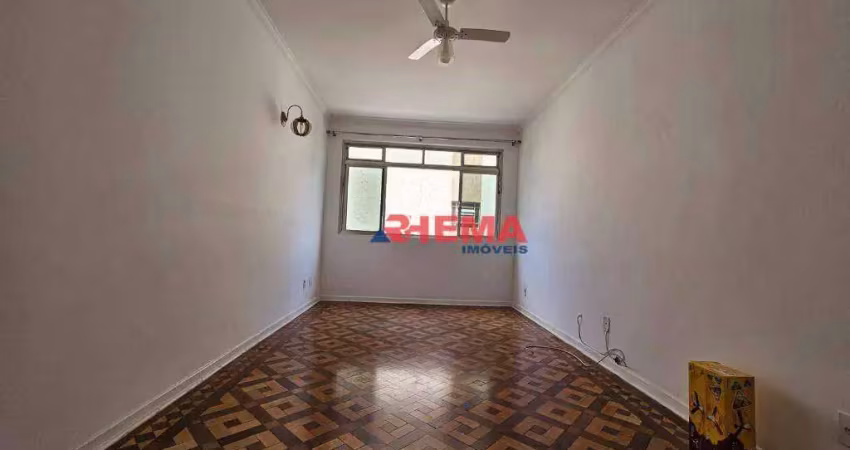 Apartamento com 1 dormitório à venda, 60 m² por r$ 375.000,00 - gonzaga - santos/sp