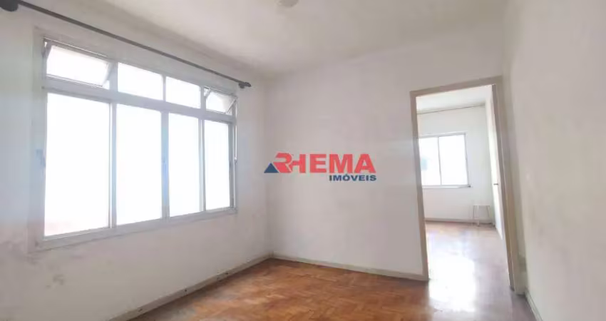 Apartamento com 1 dormitório à venda, 38 m² por R$ 385.000,00 - Embaré - Santos/SP