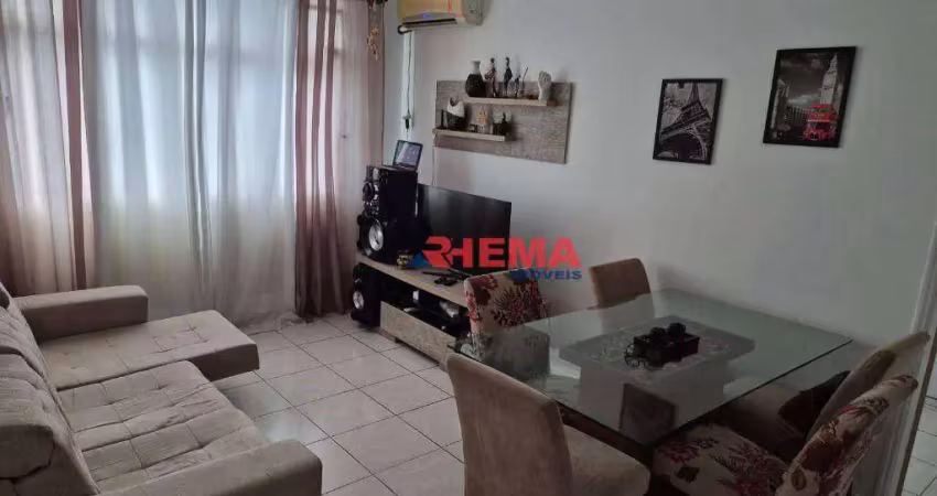 Apartamento com 2 dormitórios à venda, 85 m² por r$ 385.000,00 - vila matias - santos/sp