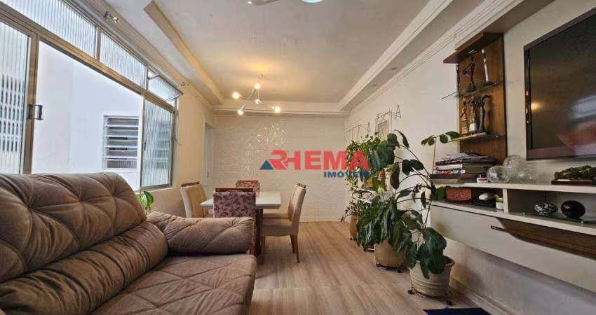 Apartamento com 2 dormitórios à venda, 73 m² por R$ 420.000,00 - Embaré - Santos/SP
