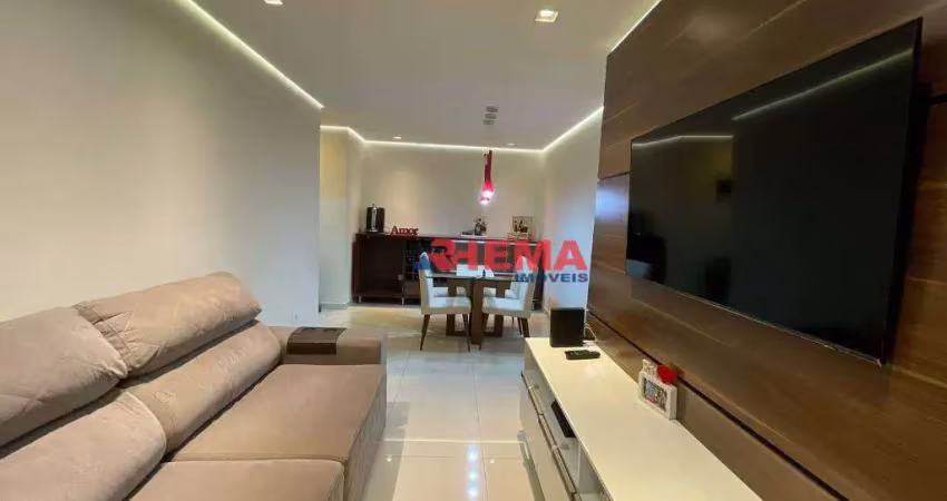 Apartamento com 2 dormitórios à venda, 56 m² por R$ 335.000,00 - Morro de Nova Cintra - Santos/SP