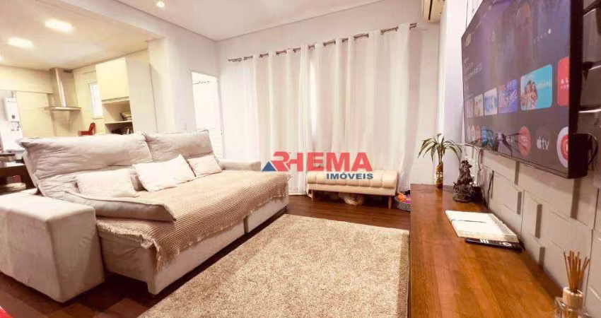 Apartamento com 3 dormitórios para alugar, 82 m² por R$ 10.200,02/mês - José Menino - Santos/SP