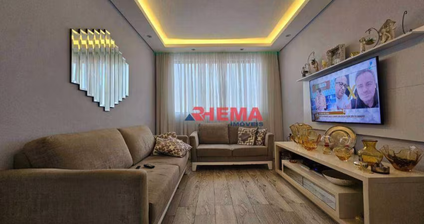 Apartamento com 3 dormitórios à venda, 82 m² por R$ 735.000,00 - Pompéia - Santos/SP
