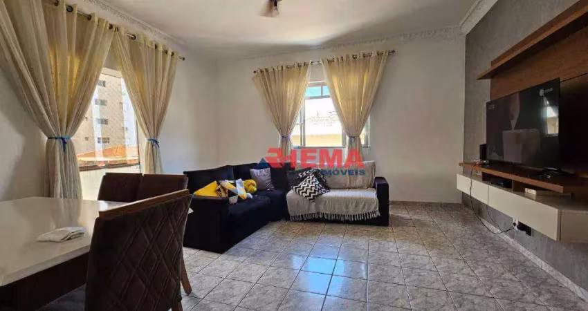 Apartamento com 2 dormitórios à venda, 105 m² por r$ 465.000,00 - campo grande - santos/sp