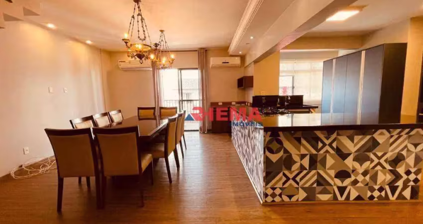 Cobertura com 3 dormitórios à venda, 238 m² por R$ 1.800.000,00 - Aparecida - Santos/SP