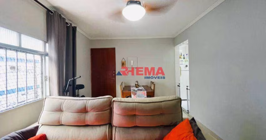 Apartamento com 3 dormitórios à venda, 59 m² por R$ 330.000,00 - Aparecida - Santos/SP