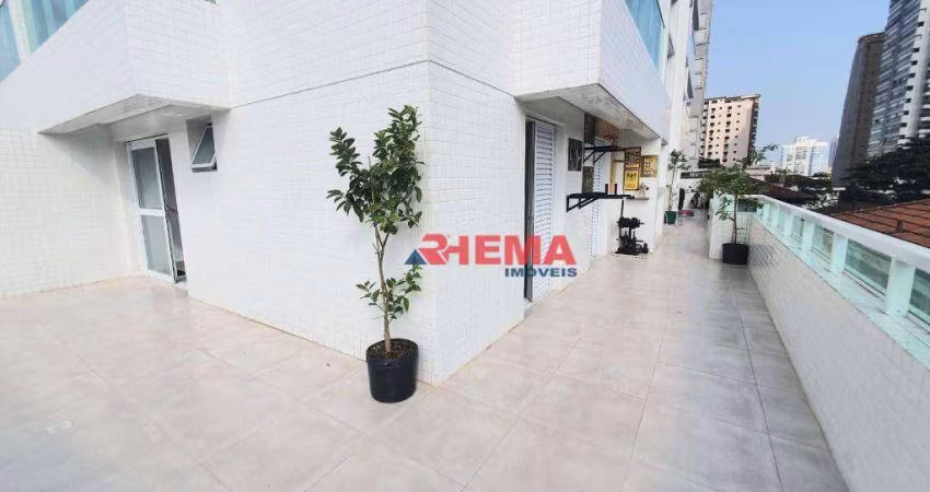 Apartamento com 2 dormitórios para alugar, 54 m² por R$ 4.990,02/mês - Embaré - Santos/SP
