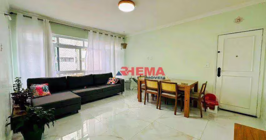 Apartamento com 3 dormitórios à venda, 115 m² por R$ 575.000,00 - Campo Grande - Santos/SP