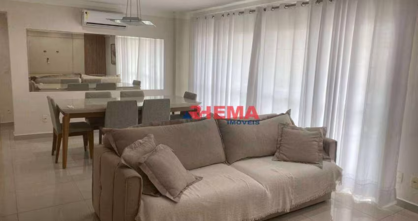 Apartamento para alugar, 122 m² por R$ 8.000,02/mês - Gonzaga - Santos/SP