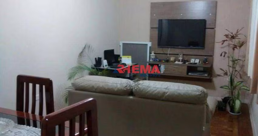 Apartamento com 1 dormitório para alugar, 58 m² por R$ 2.800,01/mês - José Menino - Santos/SP