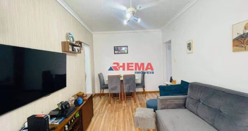 Apartamento com 2 dormitórios à venda, 72 m² por R$ 540.000,00 - Embaré - Santos/SP