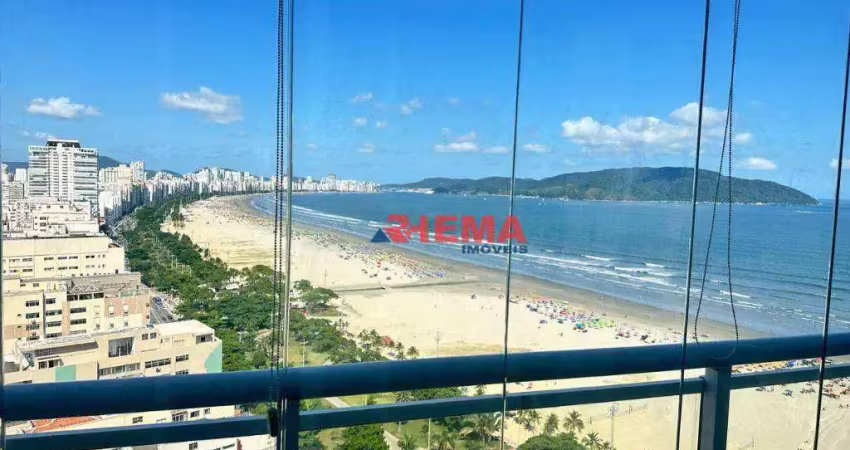 Apartamento com 1 dormitório para alugar, 70 m² por R$ 7.900/mês - Pompéia - Santos/SP