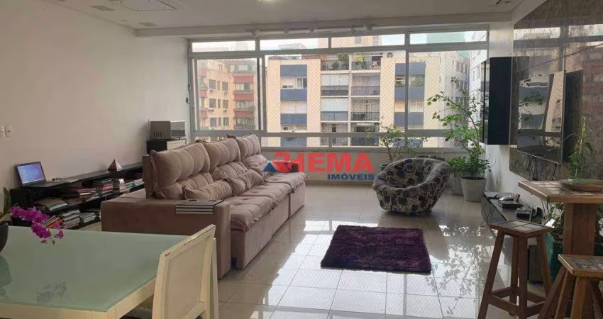 Apartamento com 3 dormitórios para alugar, 137 m² por R$ 7.900,02/mês - Gonzaga - Santos/SP