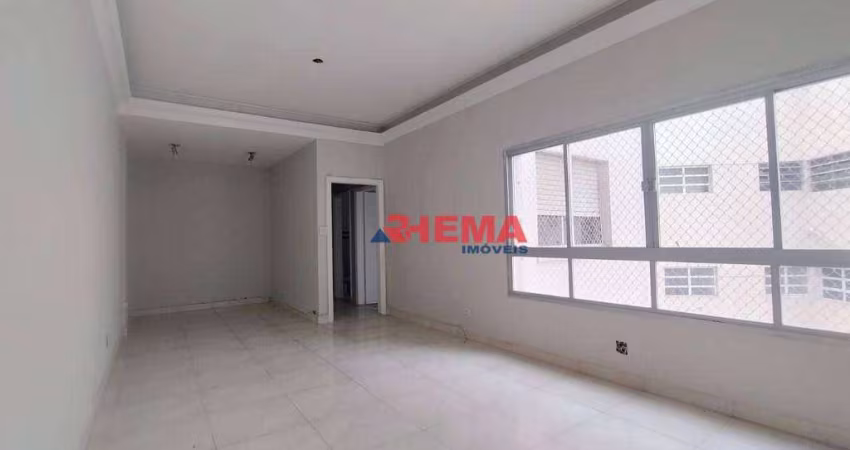 Apartamento com 3 dormitórios para alugar, 170 m² por R$ 5.500,01/mês - Gonzaga - Santos/SP