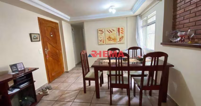 Apartamento com 2 dormitórios à venda, 56 m² por R$ 520.000,00 - Pompéia - Santos/SP