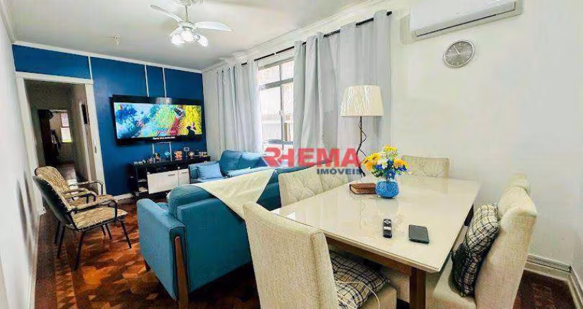 Apartamento com 3 dormitórios à venda, 92 m² por R$ 540.000,00 - Embaré - Santos/SP