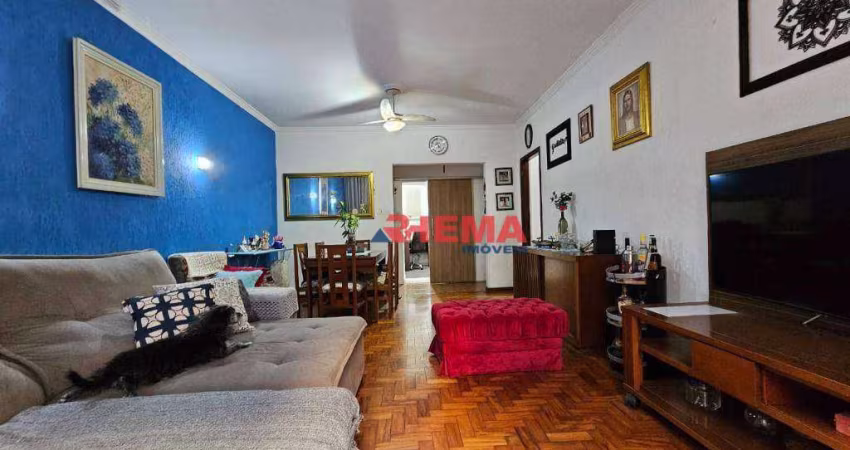 Apartamento com 3 dormitórios à venda, 120 m² por R$ 620.000,00 - Ponta da Praia - Santos/SP