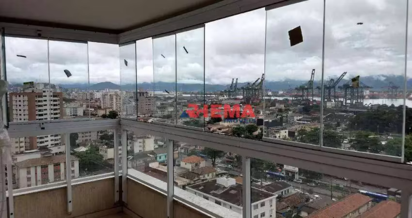 Apartamento com 2 dormitórios para alugar, 77 m² por r$ 6.900,01/mês - ponta da praia - santos/sp