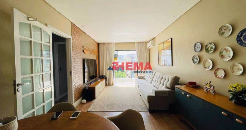 Apartamento com 2 dormitórios à venda, 97 m² por R$ 710.000,00 - Aparecida - Santos/SP