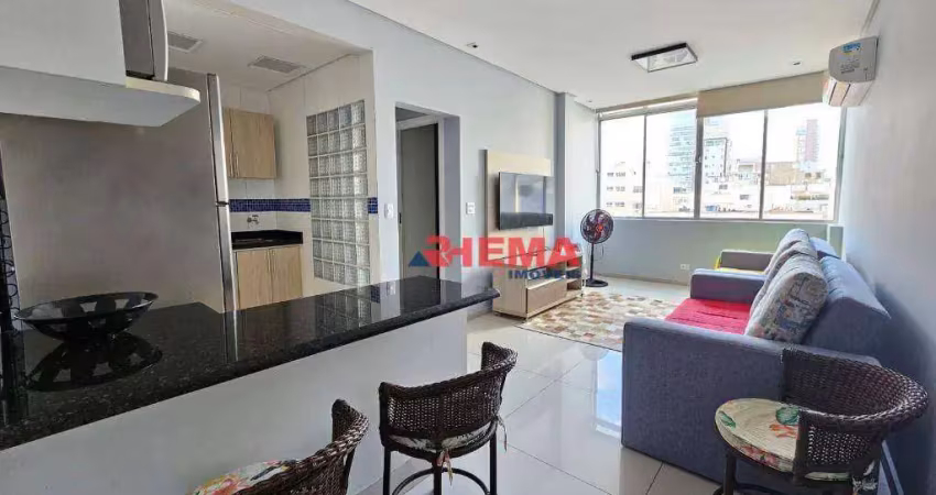 Apartamento com 1 dormitório à venda, 49 m² por R$ 500.000,00 - Gonzaga - Santos/SP