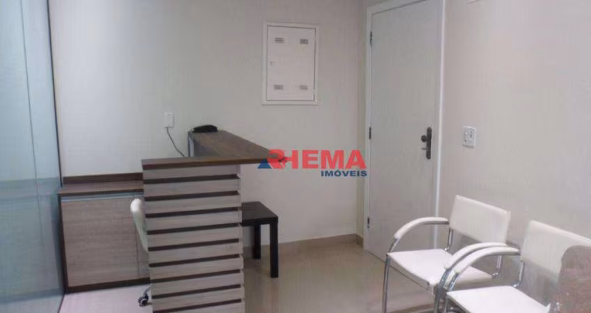 Sala para alugar, 76 m² por R$ 3.200,01/mês - Macuco - Santos/SP