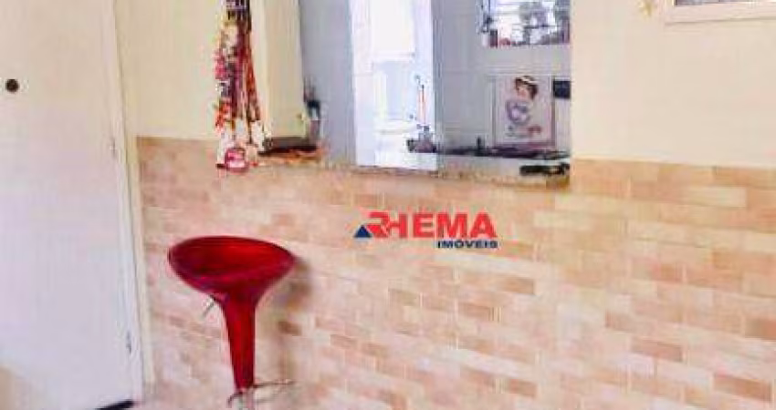 Apartamento com 2 dormitórios para alugar, 73 m² por R$ 2.500,01/mês - Marapé - Santos/SP